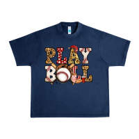 Navy baseball play ball Urban Heavy Tee - Jasminsmagicworld