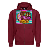 Burgundy nail boss tumbler Zipper Hoodie - BarkalooDesign