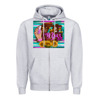 Heather Grey nail boss tumbler Zipper Hoodie - BarkalooDesign