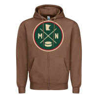 Chestnut Classic Minnesota Hockey MN Outline Pullover Hoodie Zipper Hoodie - maiPhamDesign
