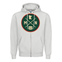 Dove Grey Classic Minnesota Hockey MN Outline Pullover Hoodie Zipper Hoodie - maiPhamDesign