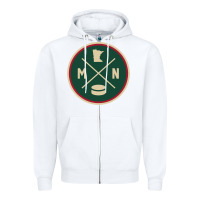 White Classic Minnesota Hockey MN Outline Pullover Hoodie Zipper Hoodie - maiPhamDesign
