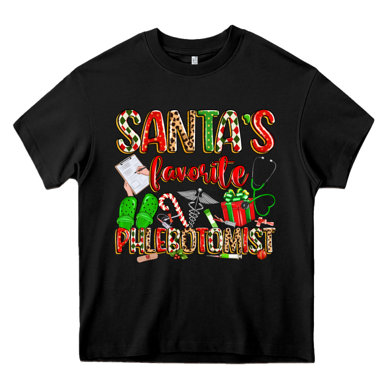 Santa's Favorite Phlebotomist Heavy Core Tee by texasbilliewilder | Teevron
