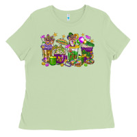 Matcha Mardi Gras coffee cups Ladies Tee - HowdyJamesFarm