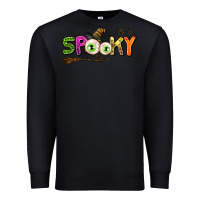 Black spooky Premium Sweatshirt - AdoDesignShop