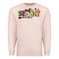 Pale Pink spooky Premium Sweatshirt - AdoDesignShop