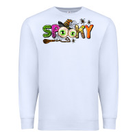 White spooky Premium Sweatshirt - AdoDesignShop