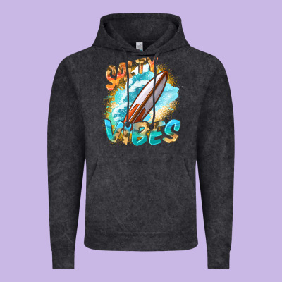 Salty Vibes Vintage Hoodie Designed By Fadigitalartstudio