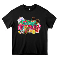 Black teacher off duty Heavy Core Tee - NancyCooperArtShop