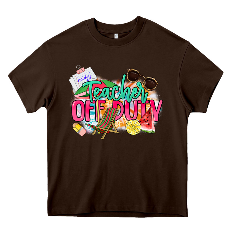 Teacher Off Duty Heavy Core Tee by NancyCooperArtShop | Teevron