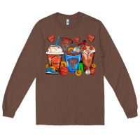 Chestnut Basketball Coffee Cups Long Sleeve Tee - FaDigitalArtStudio