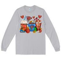 Moon Dust Basketball Coffee Cups Long Sleeve Tee - FaDigitalArtStudio