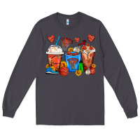 Smoke Basketball Coffee Cups Long Sleeve Tee - FaDigitalArtStudio
