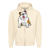 Sandshell ENGLISH BULLDOGS Awesome Funny Bulldog Pups Dogs Zipper Hoodie - maiPhamDesign