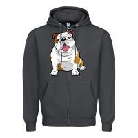 Smoke ENGLISH BULLDOGS Awesome Funny Bulldog Pups Dogs Zipper Hoodie - maiPhamDesign