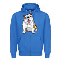 True Royal ENGLISH BULLDOGS Awesome Funny Bulldog Pups Dogs Zipper Hoodie - maiPhamDesign