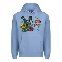 Colony Blue Happy Easter Premium Hoodie - CowhideDigitalArt
