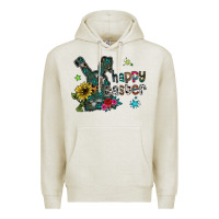 Oatmeal Heather Happy Easter Premium Hoodie - CowhideDigitalArt
