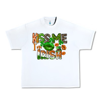 White Kiss me i am irish St. Patrick's Day Urban Heavy Tee - CowGirlArtShop