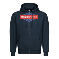 Navy happy dad hard seltzer Zipper Hoodie - maiPhamDesign