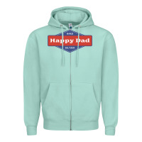 Seafoam happy dad hard seltzer Zipper Hoodie - maiPhamDesign