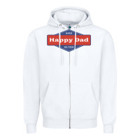 White happy dad hard seltzer Zipper Hoodie - maiPhamDesign