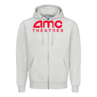 Dove Grey amc theaters Zipper Hoodie - maiPhamDesign
