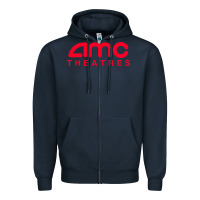 Navy amc theaters Zipper Hoodie - maiPhamDesign