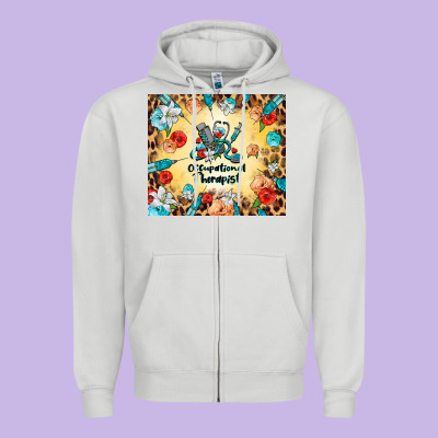 Occupational Therapist Zipper Hoodie Designed By Barkaloodesign
