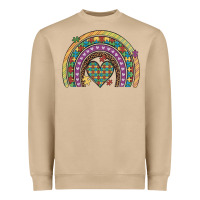 Mushroom autism awareness heart leopard rainbow Heavyweight Sweatshirt - Artiststas