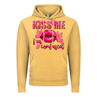 Vintage Mustard Kiss me i'm so confused Valentine's Day Vintage Hoodie - FaDigitalArtStudio