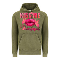 Vintage Olive Kiss me i'm so confused Valentine's Day Vintage Hoodie - FaDigitalArtStudio