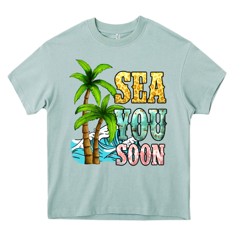 Sea You Soon Heavy Core Tee by NancyCooperArtShop | Teevron