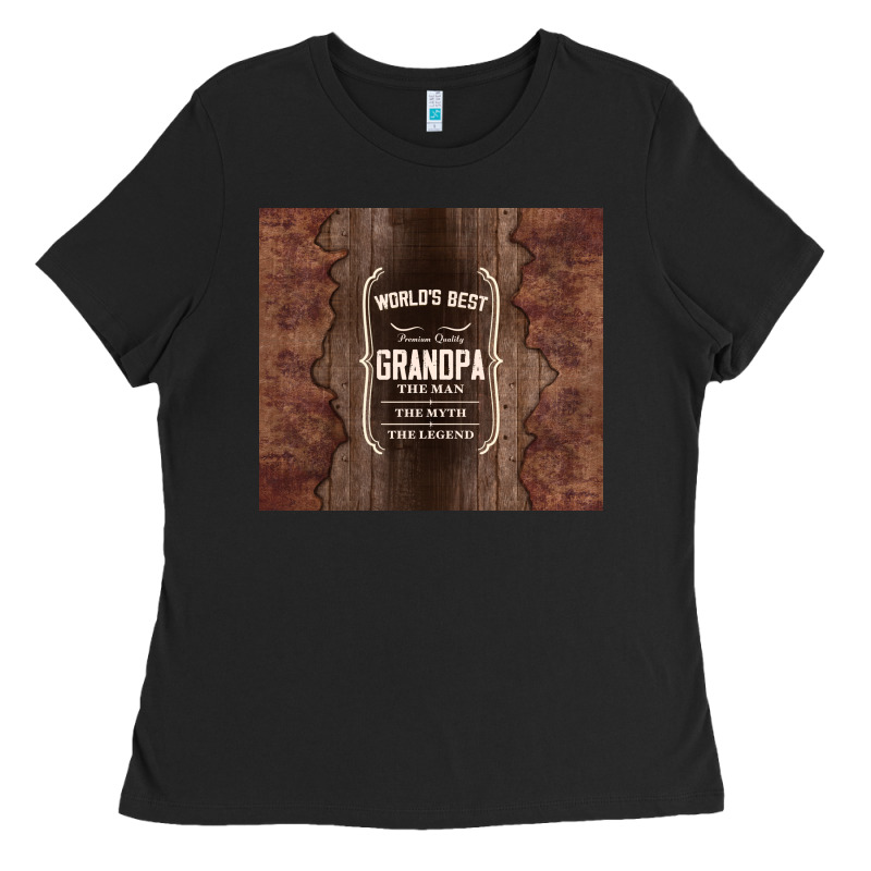 World's Best Grandpa Ladies Tee by TumblerDesignByShophia | Teevron