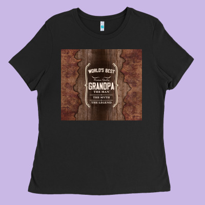 World's Best Grandpa Ladies Tee Designed By Tumblerdesignbyshophia