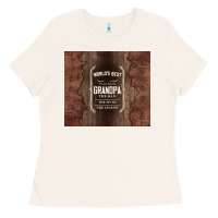 Bone world's best grandpa Ladies Tee - TumblerDesignByShophia