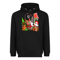 Black nurse  and christmas Heavyweight Hoodie - AdoDesignShop