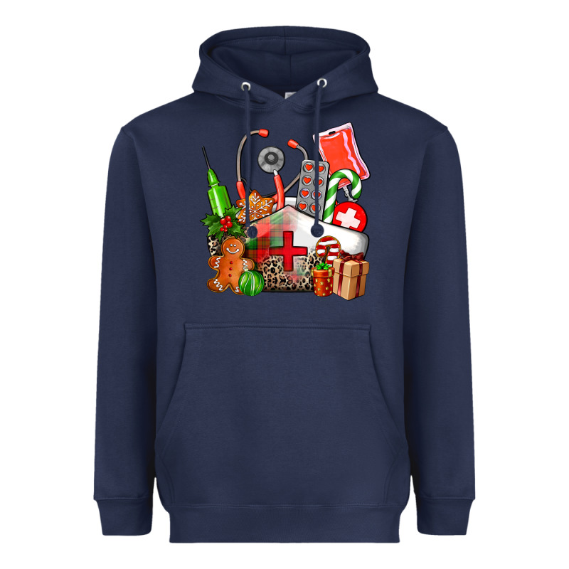 Nurse  And Christmas Heavyweight Hoodie by AdoDesignShop | Teevron