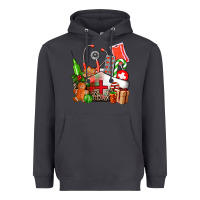 Smoke nurse  and christmas Heavyweight Hoodie - AdoDesignShop