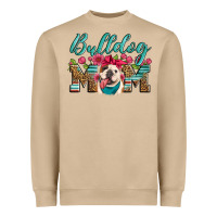 English Bulldog Mom Heavyweight Sweatshirt | Teevron