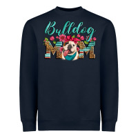 Navy english bulldog mom Heavyweight Sweatshirt - Artiststas