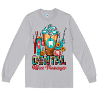 Moon Dust Dental Office Manager cold drink frappe Long Sleeve Tee - FaDigitalArtStudio