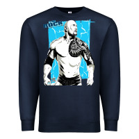 Navy the rock power Premium Sweatshirt - maiPhamDesign