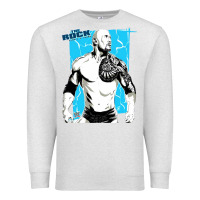Oatmeal Heather the rock power Premium Sweatshirt - maiPhamDesign