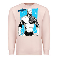 Pale Pink the rock power Premium Sweatshirt - maiPhamDesign