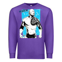 Purple the rock power Premium Sweatshirt - maiPhamDesign