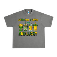 Tornado All you need is coffee and lucky St. Patrick's Urban Heavy Tee - HowdyJamesFarm