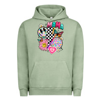 Pigment Oil Green retro mama Urban Hoodie - JahusDesignShop
