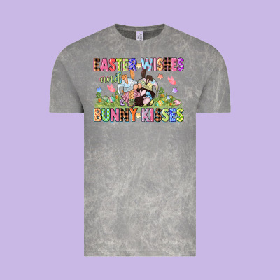 Easter Wishes And Bunny Kisses Easter Gnomies  Eas Vintage Tee Designed By Cowgirlartshop