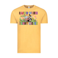 Vintage Mustard Easter wishes and bunny kisses Easter gnomies  Eas Vintage Tee - CowGirlArtShop
